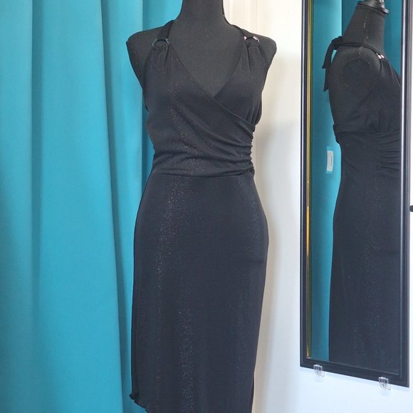 Short Party Dress Size Medium Black - Picture 1 of 3